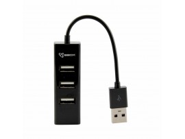 SBOX hub USB 4xA H-204 črn