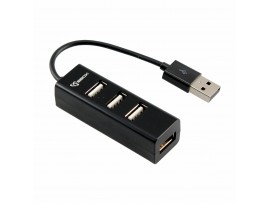 SBOX hub USB 4xA H-204 črn
