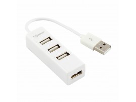 SBOX hub USB 4xA H-204W bel