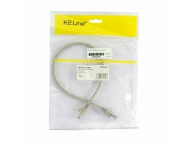 KELine patch UTP CAT.6  0,5m siv KEN-C6-U-005