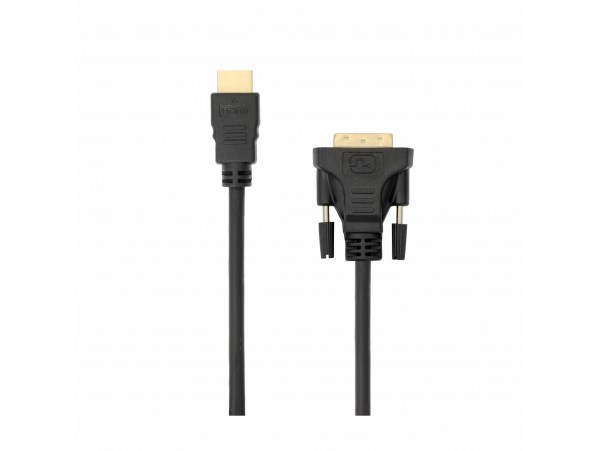 SBOX kabel HDMI-DVI-D 24+1  2m črn