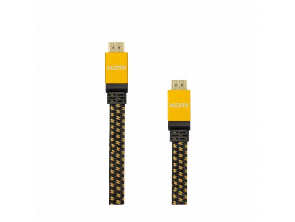 SBOX kabel HDMI 4K HQ1,5m flat črno/zlat