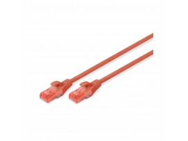 Digitus patch UTP CAT.6  0,25m rdeč