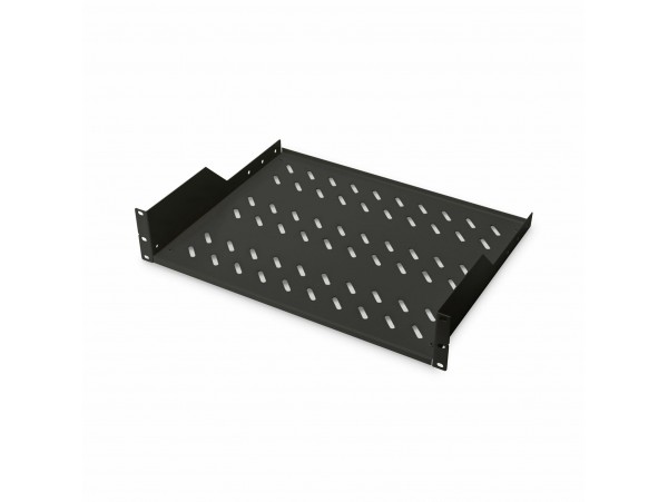 Digitus polica rack 2U 370mm - 20kg črna DN-19 TRAY-2-SW
