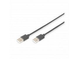 Digitus kabel USB A-A 5m črn dvojno oklopljen