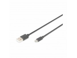 Digitus kabel USB A-B mikro 1m dvojno oklopljen črn Digitus kabel USB A-B mikro 1m dvojno oklopljen črn
