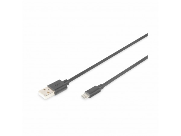 Digitus kabel USB A-B mikro 1m dvojno oklopljen črn
