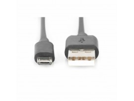 Digitus kabel USB A-B mikro 1m dvojno oklopljen črn