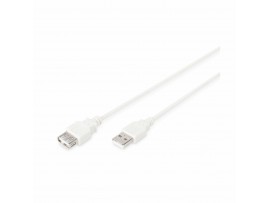 Digitus podaljšek USB A-A 1,8m dvojno oklopljen siv Digitus podaljšek USB A-A 1,8m dvojno oklopljen siv