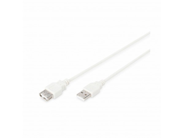 Digitus podaljšek USB A-A 1,8m dvojno oklopljen siv