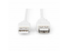 Digitus podaljšek USB A-A 1,8m dvojno oklopljen siv