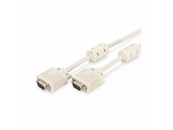 Digitus kabel 1:1 SVGA 15M-M  5m siv