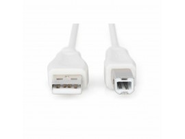 Digitus kabel USB A-B 1,8m siv dvojno oklopljen