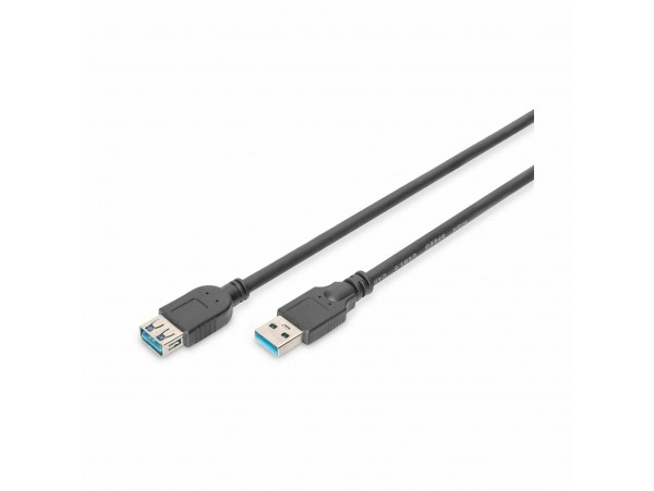 Digitus podaljšek USB 3.0 A-A 1,8m črn