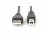 Digitus kabel USB A-B 1m črn dvojno oklopljen