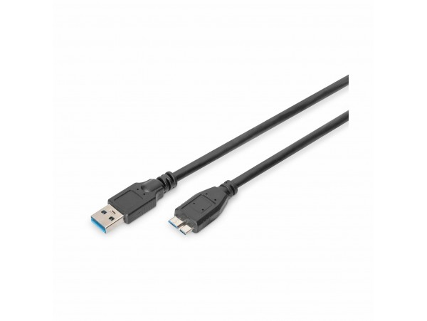 Digitus kabel USB 3.0 A-B mikro 0,25m črn