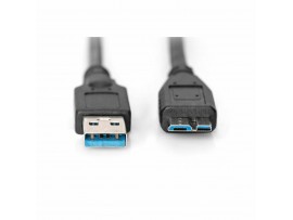 Digitus kabel USB 3.0 A-B mikro 0,25m črn