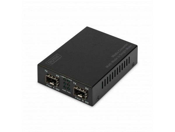 Digitus pretvornik FO-FO 10/100/1000 MM- SM SFP prazen DN-82133