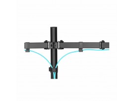 Digitus namizni nosilec za 2x monitor črn DA-90400