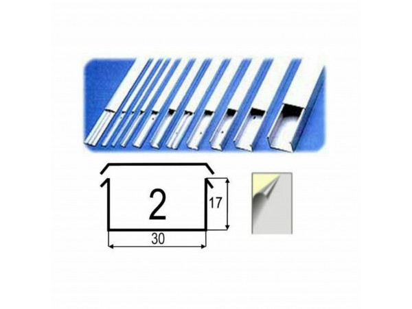 Kanal NIK 2S 30x17 samolepilni antracit