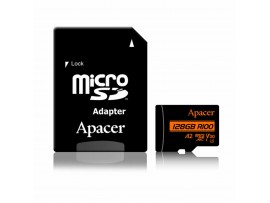 APACER microSD XC  128GB spominska kartica U3 R100 V30 A2 AP128GMCSX10U8-R