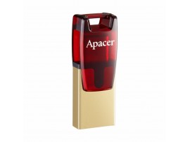 APACER USB 3.2 TipC ključ  64GB AH180 OTG rdeč