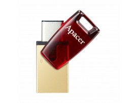 APACER USB 3.2 TipC ključ  64GB AH180 OTG rdeč