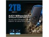 APACER zunanji disk 2TB AC631 USB 3.1 odporen na udarce črno/moder