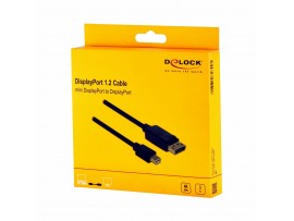 Delock kabel miniDisplayPort-DisplayPort 3m 4K 60Hz črn 82699