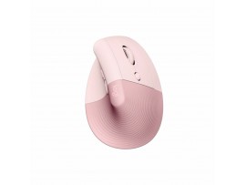 Logitech miška vertikalna Lift brezžična roza 910-006478