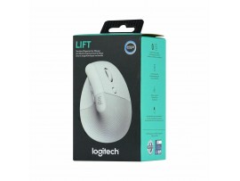 Logitech miška vertikalna Lift brezžična bela 910-006475