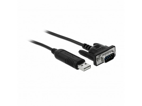 Delock pretvornik USB-Serial DB09 M FTDI 1.8m 66282