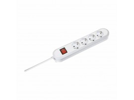 Bachmann podaljšek kabelski 4x250V 1,5m s stikalom bel 381.230K