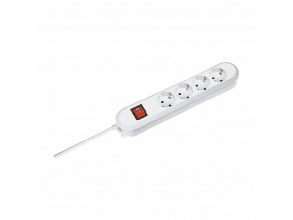 Bachmann podaljšek kabelski 4x250V 1,5m s stikalom bel 381.230K