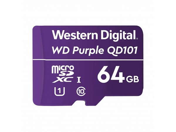 WD PURPLE microSD XC 64GB spominska kartica QD101 UHS-I Class 10