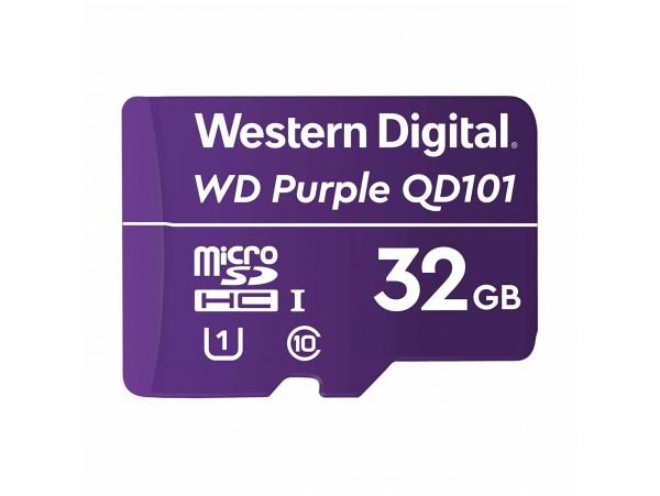 WD PURPLE microSD HC 32GB spominska kartica QD101 UHS-I Class 10