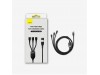 Baseus kabel USB TipC/TipA 2v3 Lightning /TipC/Mikro 100W 1.2m črn CASS030101