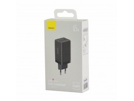 Baseus polnilec 65W USB 2xTipC TipA GaN5 ProQC črn CCGP120201