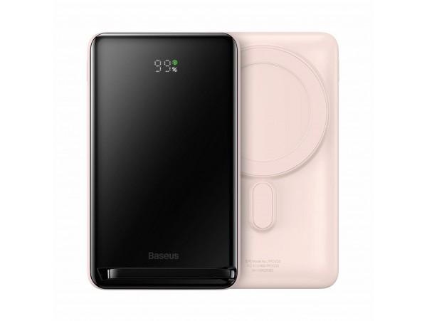Baseus prenosna baterija 10.000mAh 20W PowerBank magsafe roza PPCX000204