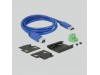 Delock hub USB 3.0 4xA DIN 15kV ESD zaščita 63309