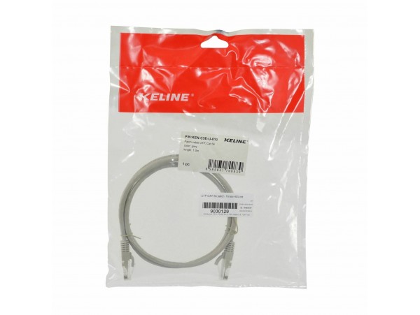 KELine patch UTP CAT.5e 1m siv KEN-C5E-U-010