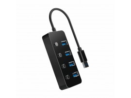 Gembird hub USB 3.1 4xA s stikali UHB-U3P4P-01