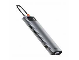 Baseus priklopna postaja USB 3.0 TipC 11v1 siva CAHUB-CT0G