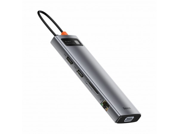 Baseus priklopna postaja USB 3.0 TipC 11v1 siva CAHUB-CT0G