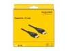 Delock kabel DisplayPort 1m 4K 60Hz 20-pin povezan črn 82423
