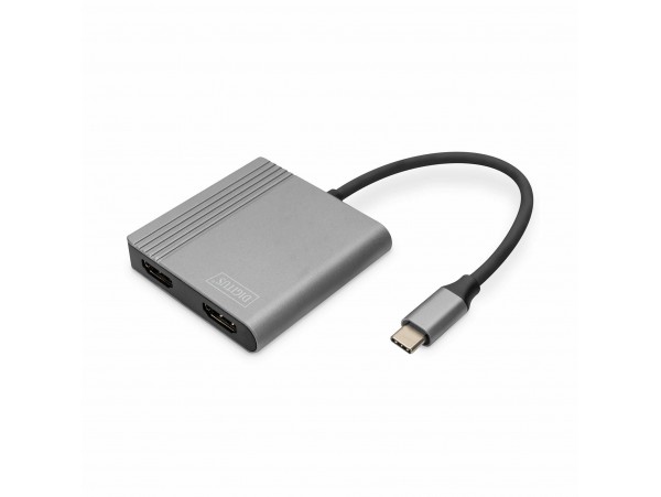 Digitus pretvornik USB 3.0 TipC-2x HDMI 4K 30Hz DA-70828