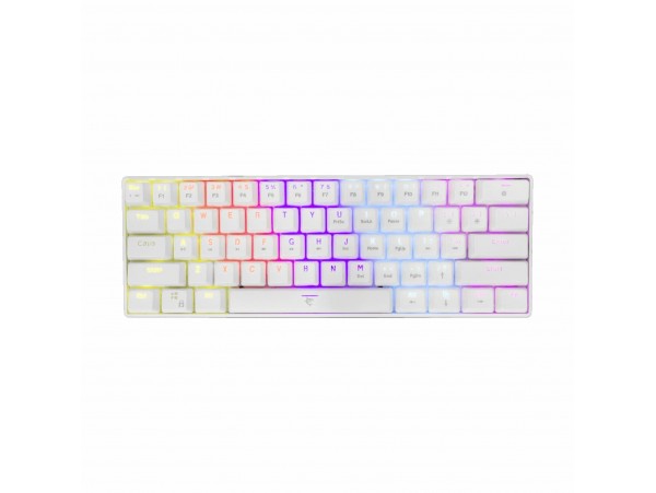 WHITE SHARK tipkovnica USB bela/rjava mehanska stikala SLO GK-2022 SHINOBI-W