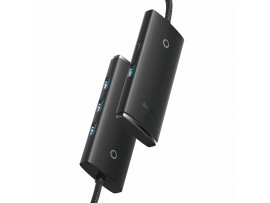 Baseus hub USB 3.0 4xTipA TipC 1m črn WKQX030101