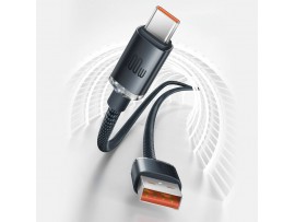 Baseus kabel USB A-C 1.2m 100W PD Crystal shine črn CAJY000401