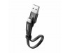 Baseus kabel USB A-C 0,23m 2A Nimble flat črn CATMBJ-01